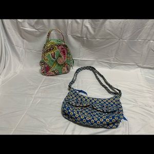 2 Vera Bradley Floral Purses Handbags